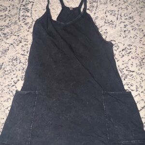 Free People Black Sleeveless Dress with Pockets